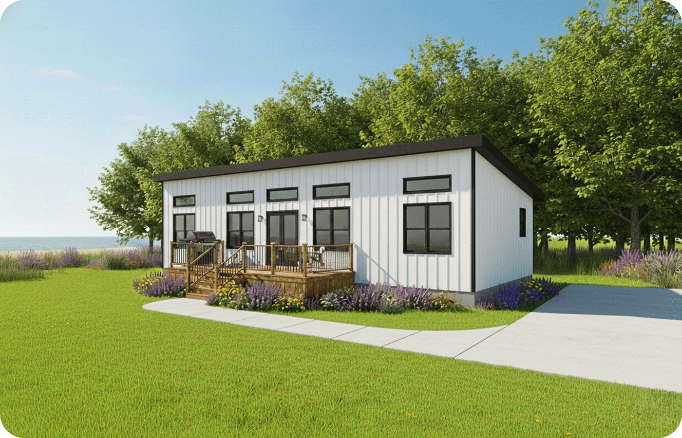 AI Rendering (Lakeside - Farmhouse)